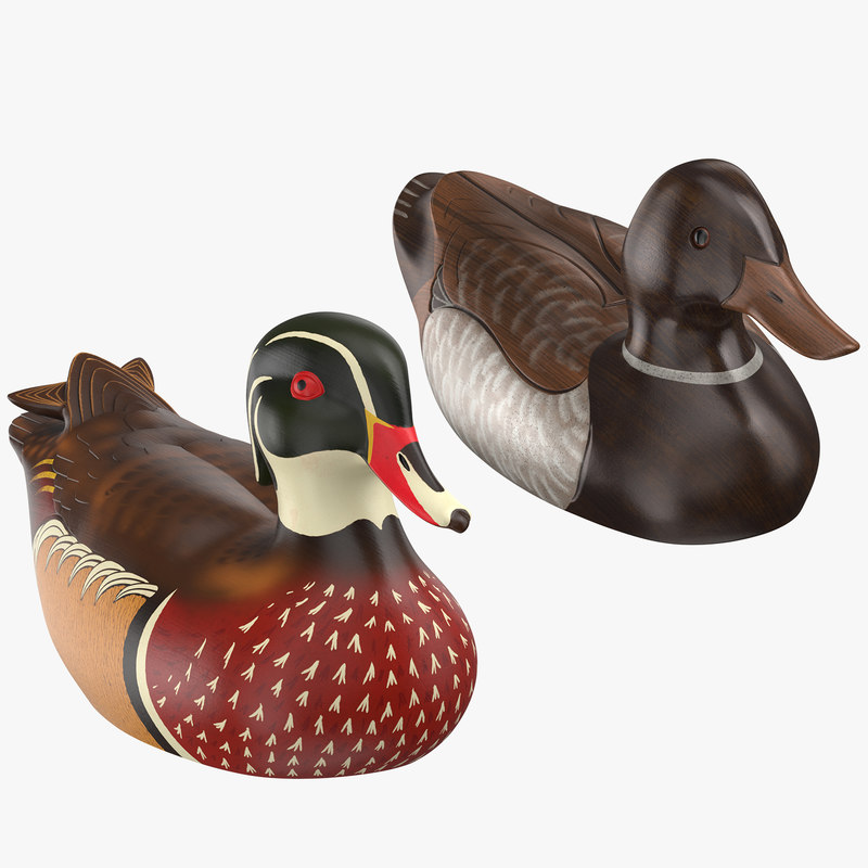 3D ducks decoy model TurboSquid 1353291