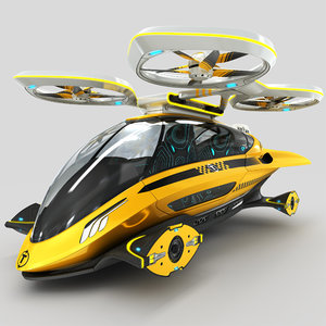 individual aircraft taxi 3D model