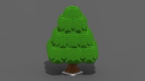 voxel tree 3D model