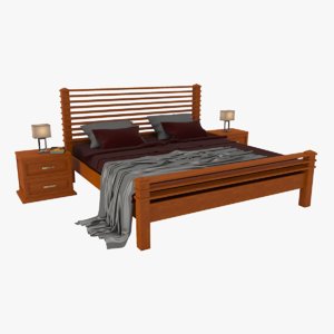 3D double bed