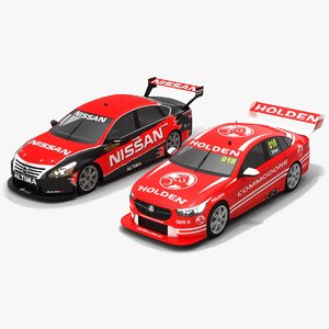 3D australian v8 supercars race car