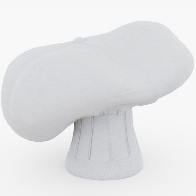 3D chef hat toque - TurboSquid 1353383