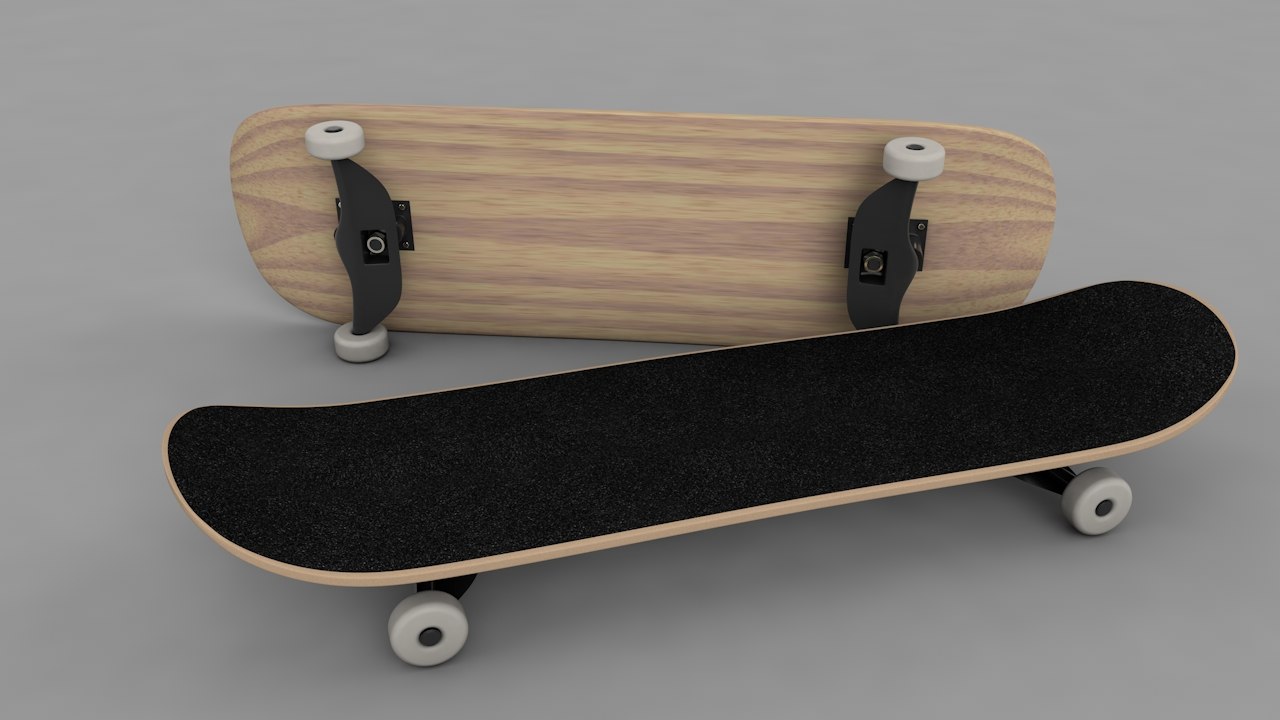 Realistic skateboard 3D model TurboSquid 1353488