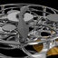 3D model animation clock clockwork