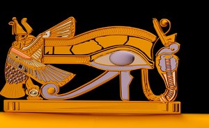 3D ancient egypt eye horus