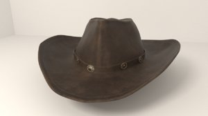 cowboy hat fedora 3D