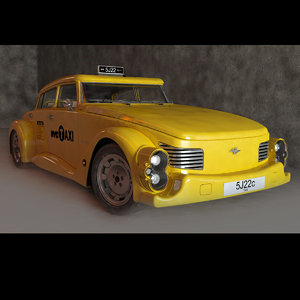 3D taxi car model