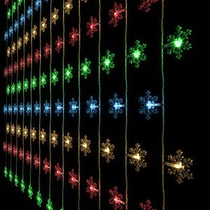 3D led garland form snowflakes model