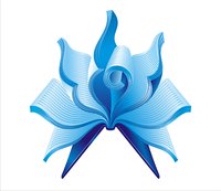 Vector lotus-shape book