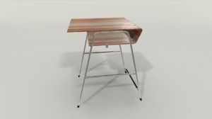 student desk 3D model