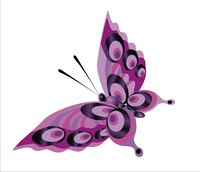 Vector purple butterfly