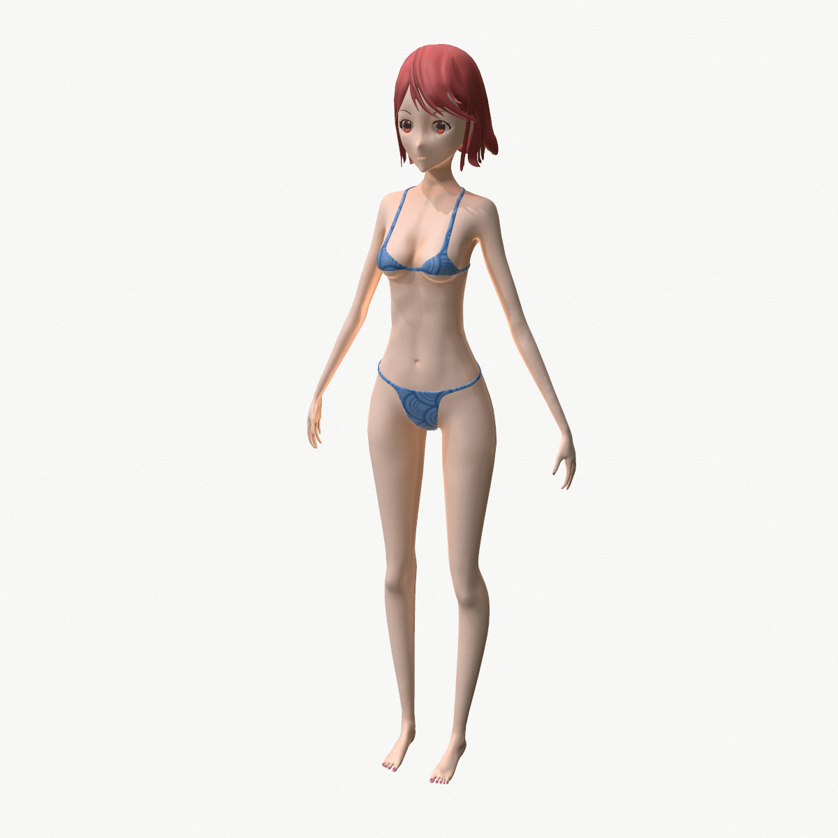 Anime girl 3D model - TurboSquid 1354461