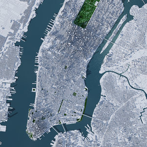 new york city manhattan 3D model
