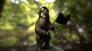bear statue model