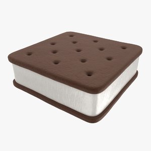ice cream sandwich 02 3D model
