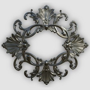 3D Baroque Ornament - TurboSquid 1355858