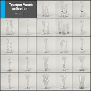 vases table centerpieces 3D model