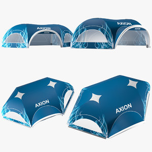 3D axion tents hexa inflatable model
