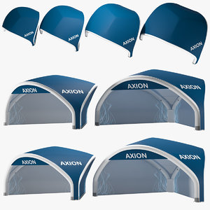 axion tents tripod inflatable 3D