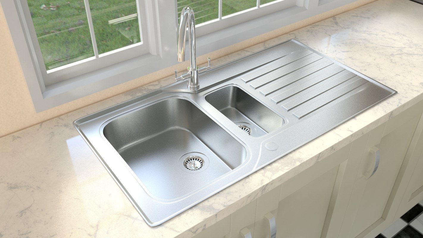 3d models: Sink - kitchen sink