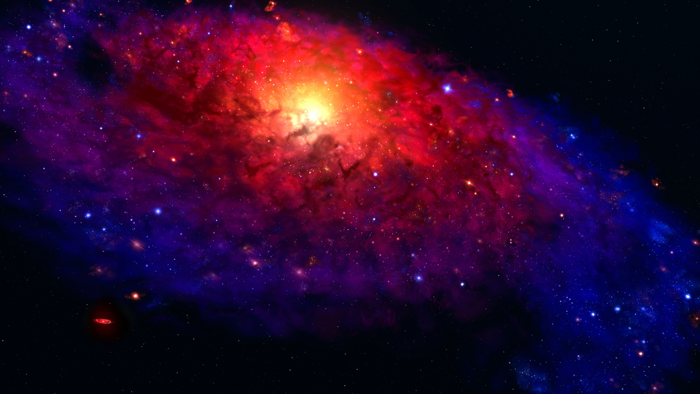 milky way galaxy star 3d max