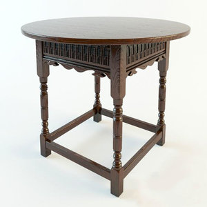 moroccan table small 3D model