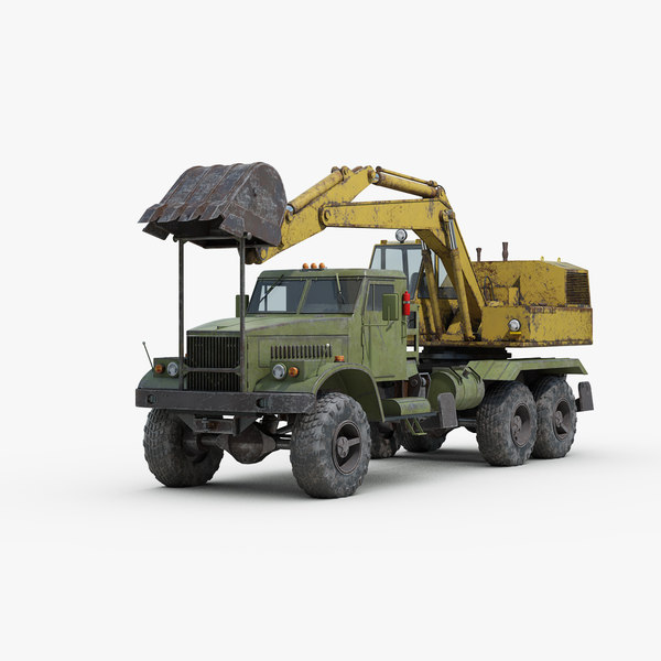 3d Kraz Loader Truck Model Turbosquid