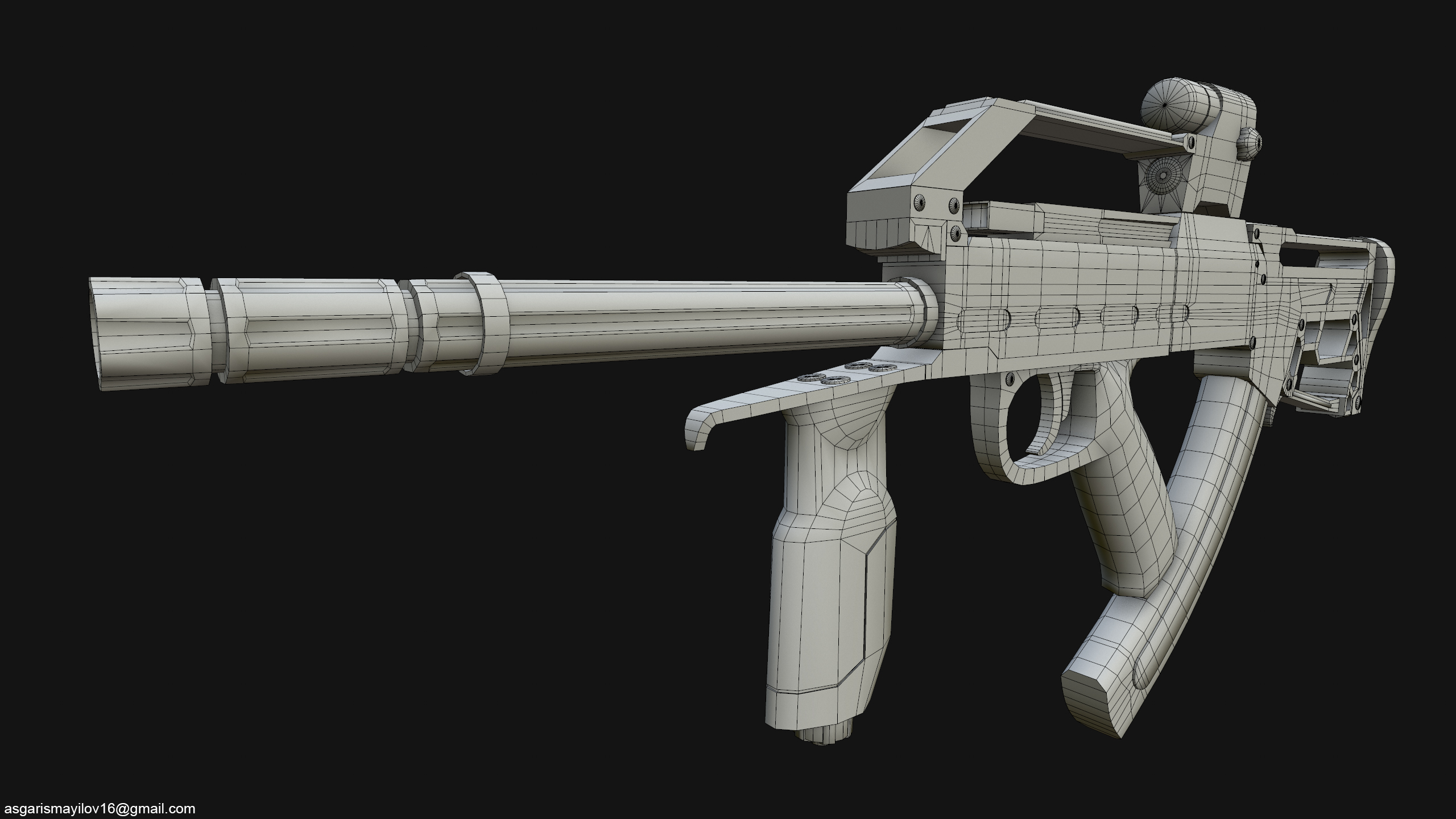 3D model machine gun TurboSquid 1355157