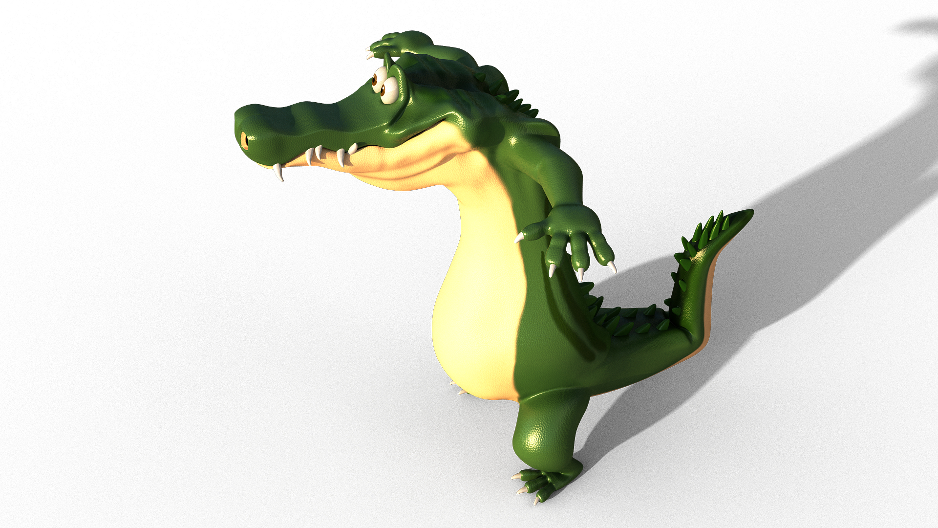 3D модель Мультфильм крокодил - TurboSquid 1137028