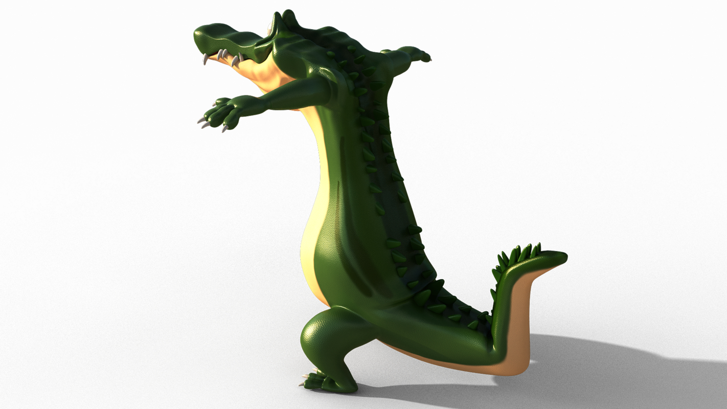 3D модель Мультфильм крокодил - TurboSquid 1137028