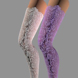 3D sexy female stockings
