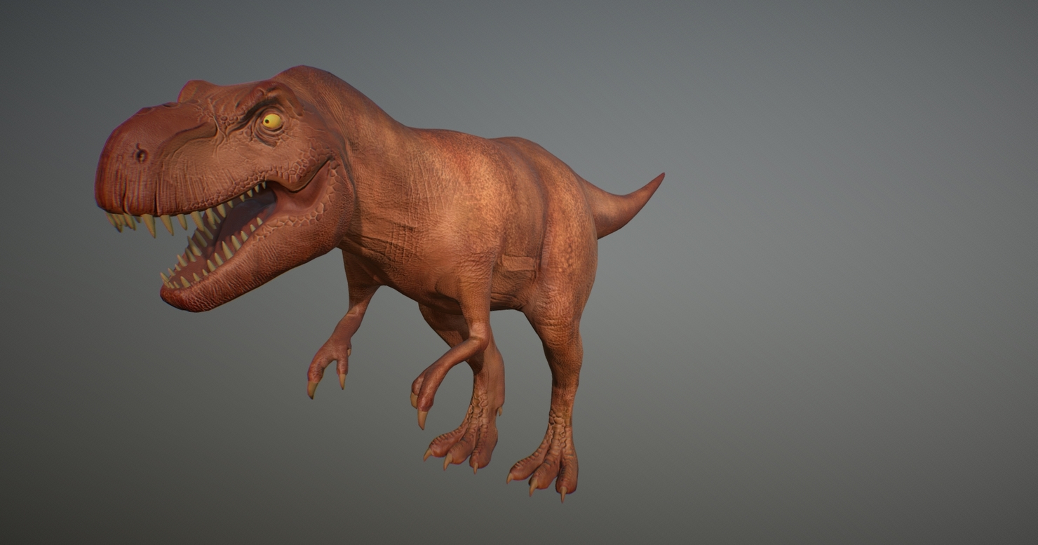 T Rex Low 폴리 Ar Vr 모바일 3d 모델 Turbosquid 1355284