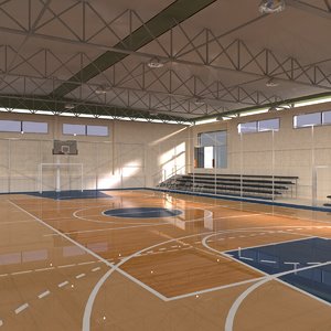 3D basketball arena model