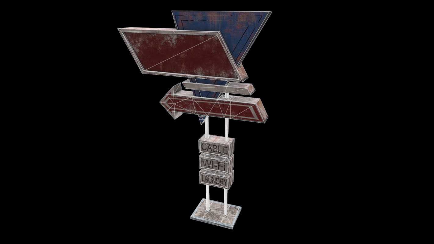 Signboard 3D model - TurboSquid 1355329