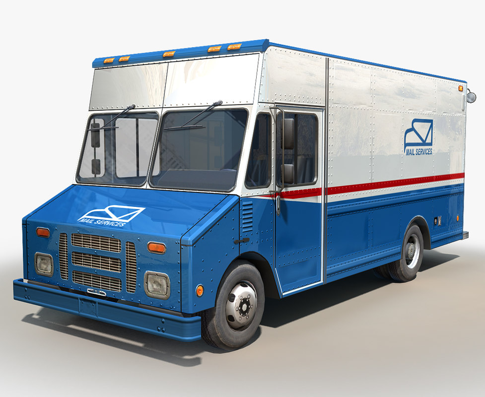 Step van postal service 3D model - TurboSquid 1355443