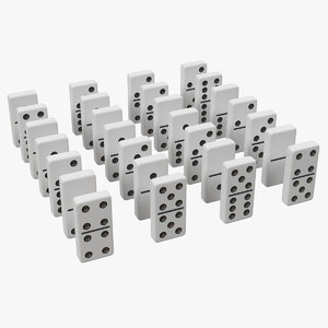 white domino knuckles set model