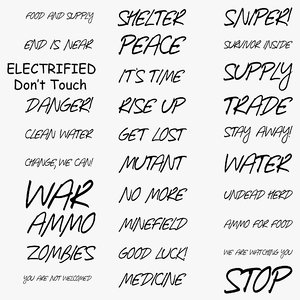 Apocalyptic / Warzone Decals Pack