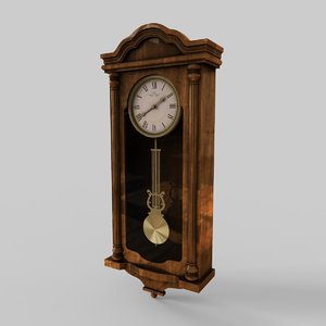 pendulum wall clock 3D model