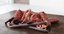 3D meats salami ham model