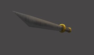 3D knife dagger weapon