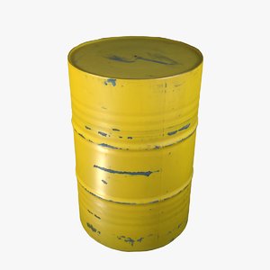 oil barrel use contain 3D model