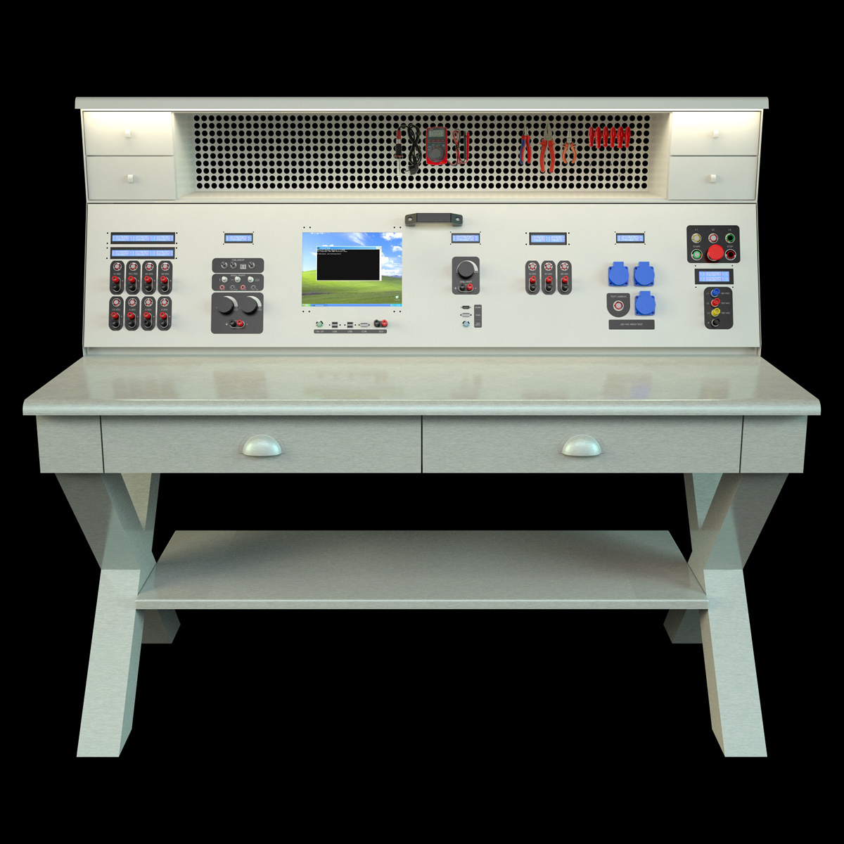 3D model calibration test benches TurboSquid 1355804