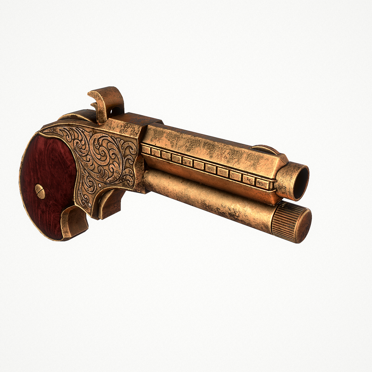 Remingtonrider magazine pistol 3D model TurboSquid 1355867