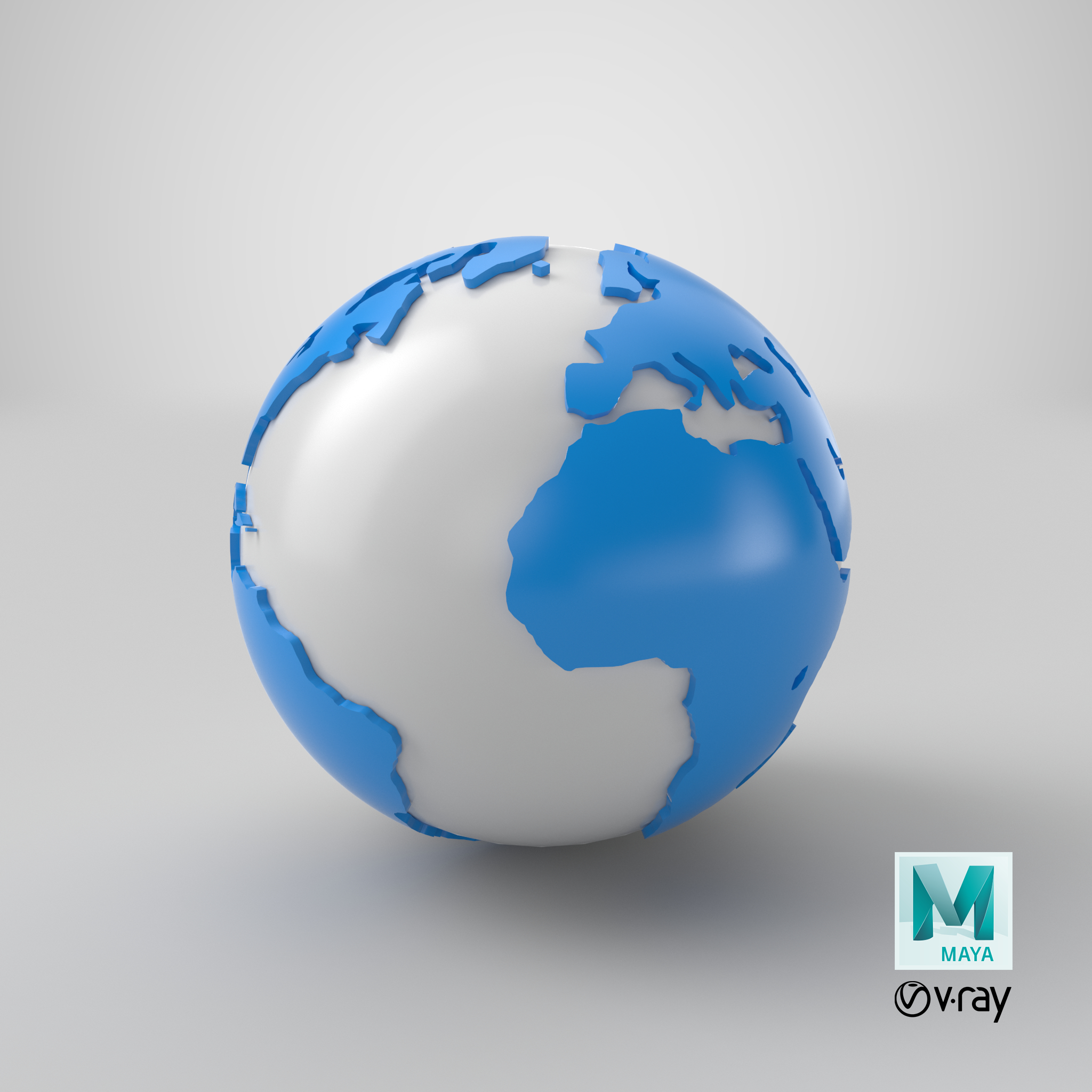 world sphere 3d max