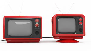 retro television tv 3D model