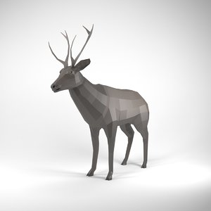 3D deer animation model