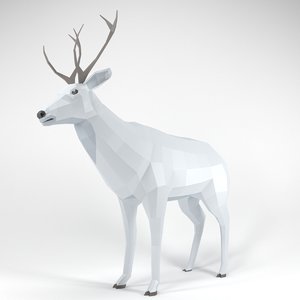 3D model deer animation