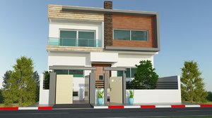 modern villa 3D model