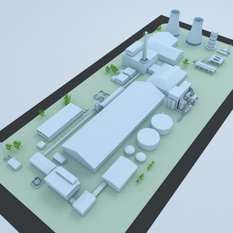 Generic layout factory industrial 3D - TurboSquid 1356121