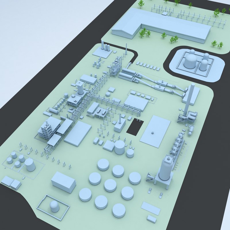 3D generic layout factory industrial - TurboSquid 1356164